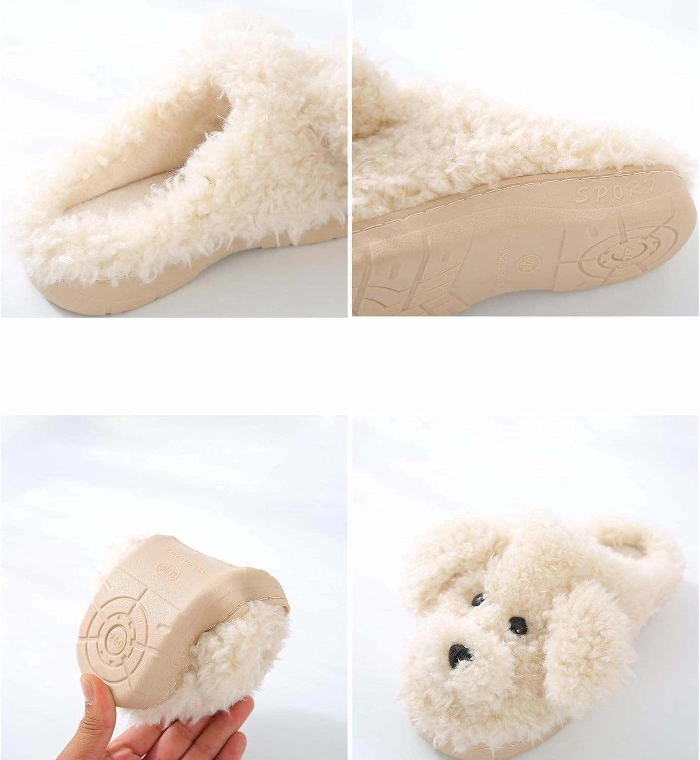 YILANLAN Women's Cartoon Animal Dog Home Cute Slippers - Warm Winter Slippers