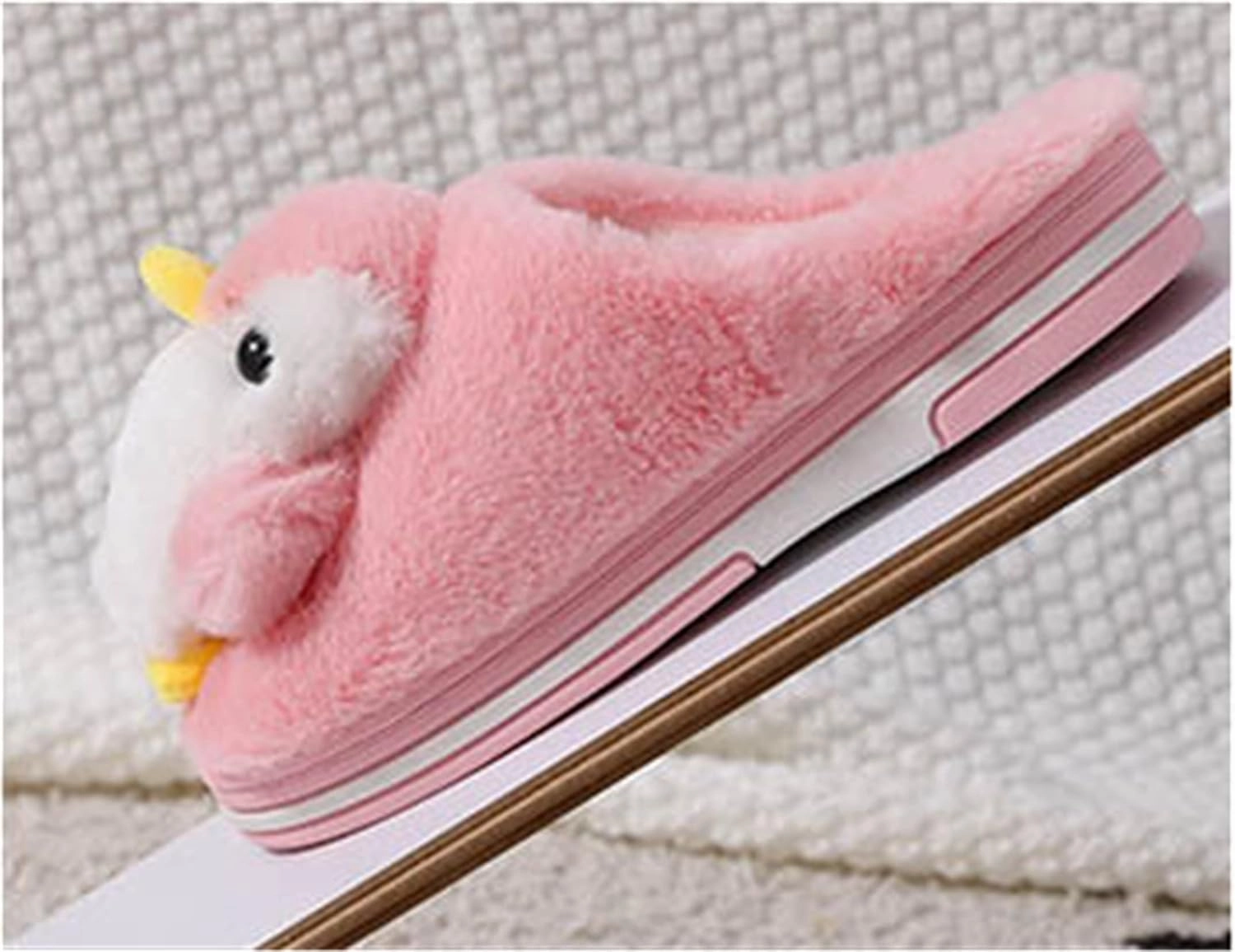 YILANLAN Women's Penguin Plush Warm Animal Home Cute Slippers