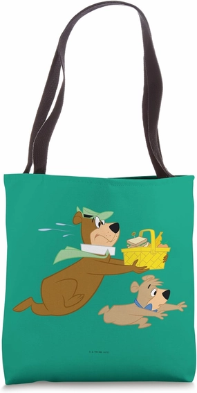 Yogi Bear Yogi and Boo Boo Steal Picnic Basket Tote Bag
