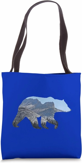 Yosemite Bear and granite mountains. Artist's interpretation Tote Bag