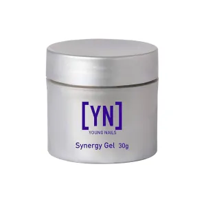 Young Nails Synergy Gel System, Building Gel - Hard Builder Gel, Superior Adhesion & Strength, Structured Nail Gel Builder - Sculptor Gel, Clear, 30g
