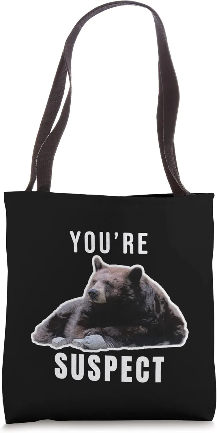 You're Suspect Side Eye Meme Bear Tote Bag