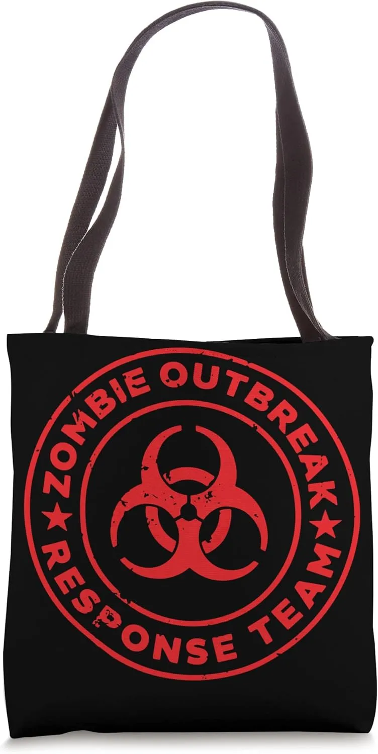 Zombie Outbreak Response Team Zombie Apocalypse Gas Mask Tote Bag