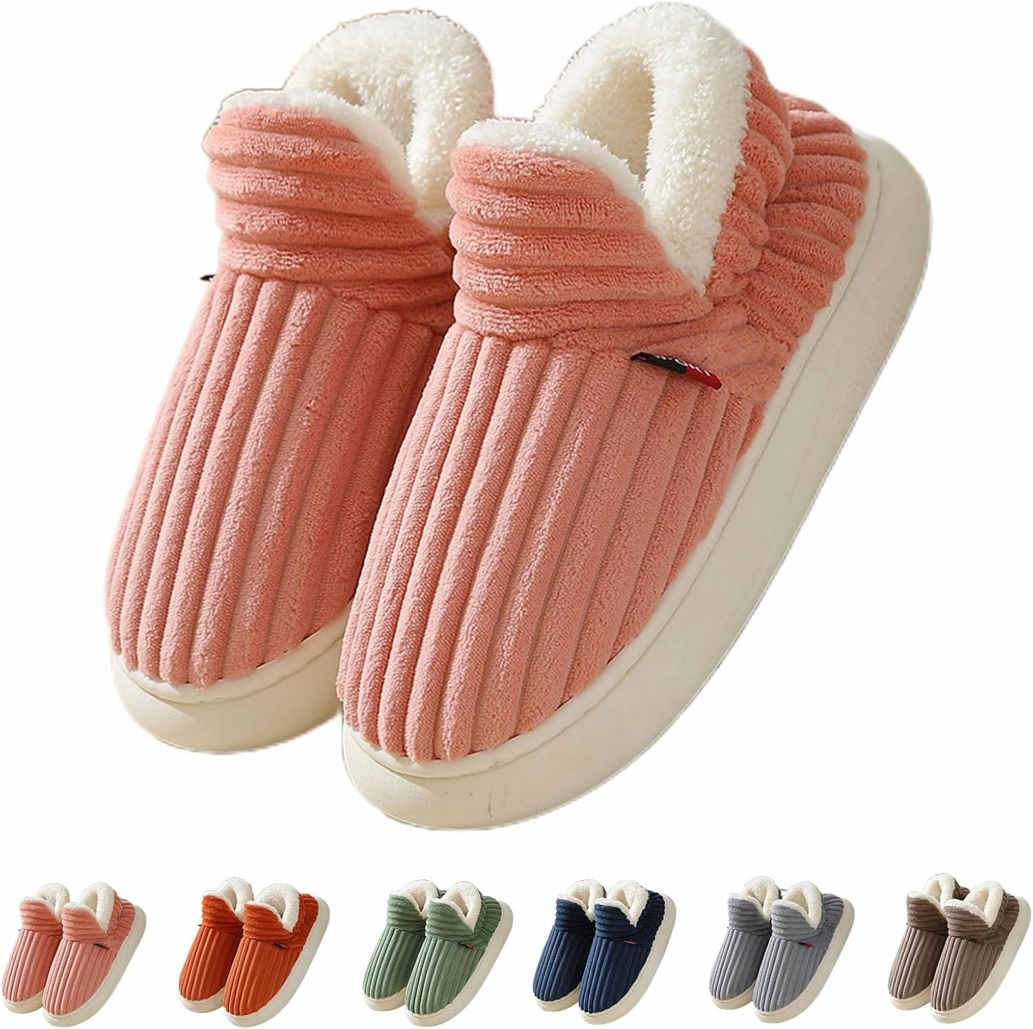 Zureto Cloud Slipper Booties, Cozy Stylish Slipper, Winter Fuzzy Warm Thick-Soled Plush House Cloud Slippers