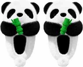 Zureto The New Cute Panda Animal Slipper Cuddly Panda Bear Plush Animal House Slippers Warm Winter Slippers House